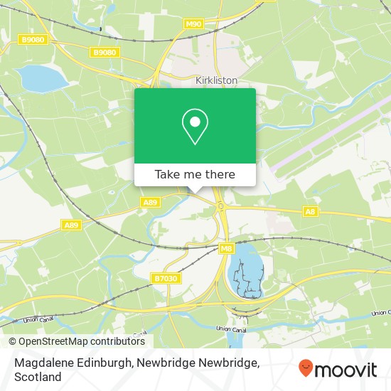 Magdalene Edinburgh, Newbridge Newbridge map