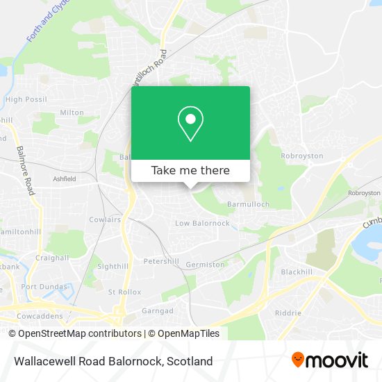 Wallacewell Road Balornock map