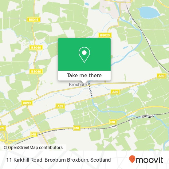 11 Kirkhill Road, Broxburn Broxburn map
