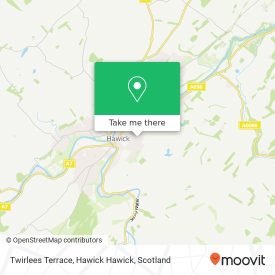 Twirlees Terrace, Hawick Hawick map