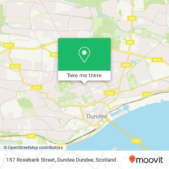 157 Rosebank Street, Dundee Dundee map