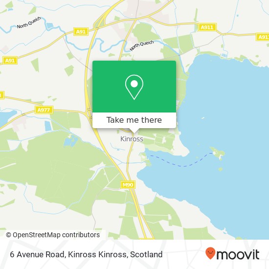 6 Avenue Road, Kinross Kinross map