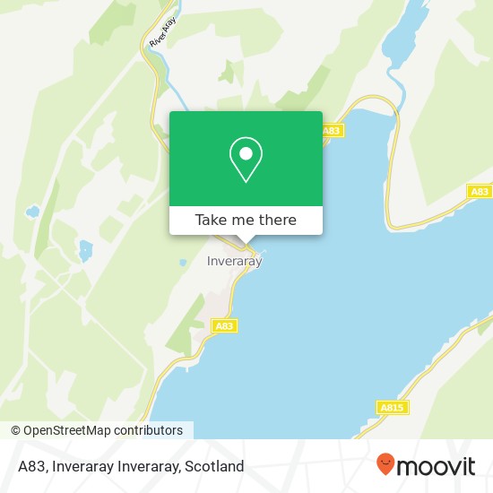 A83, Inveraray Inveraray map