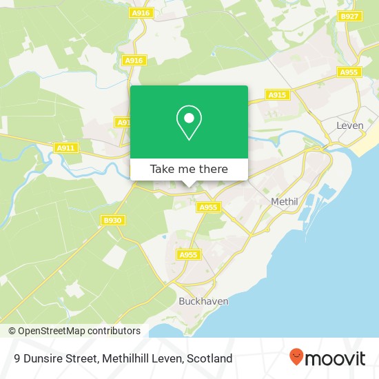 9 Dunsire Street, Methilhill Leven map