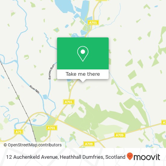 12 Auchenkeld Avenue, Heathhall Dumfries map