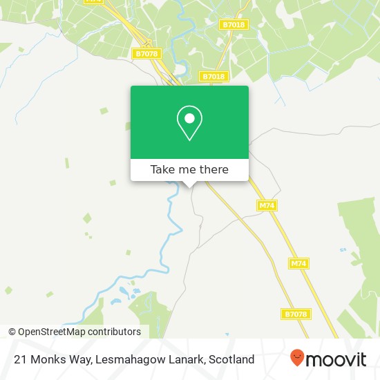 21 Monks Way, Lesmahagow Lanark map