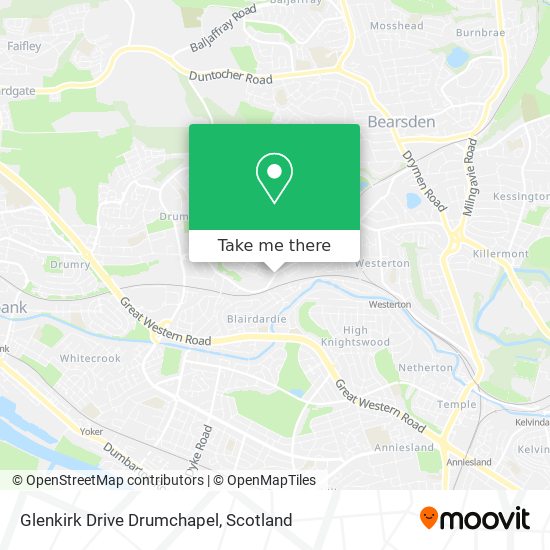 Glenkirk Drive Drumchapel map