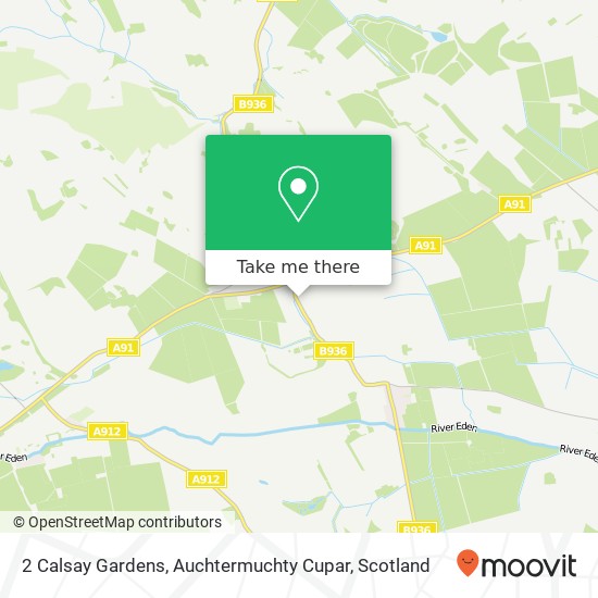 2 Calsay Gardens, Auchtermuchty Cupar map