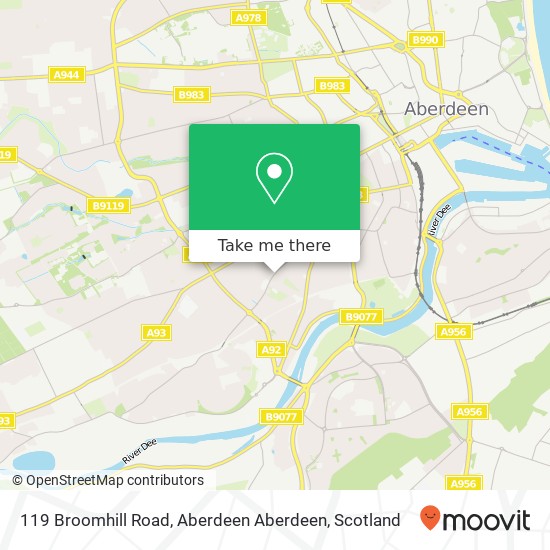 119 Broomhill Road, Aberdeen Aberdeen map