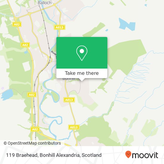 119 Braehead, Bonhill Alexandria map