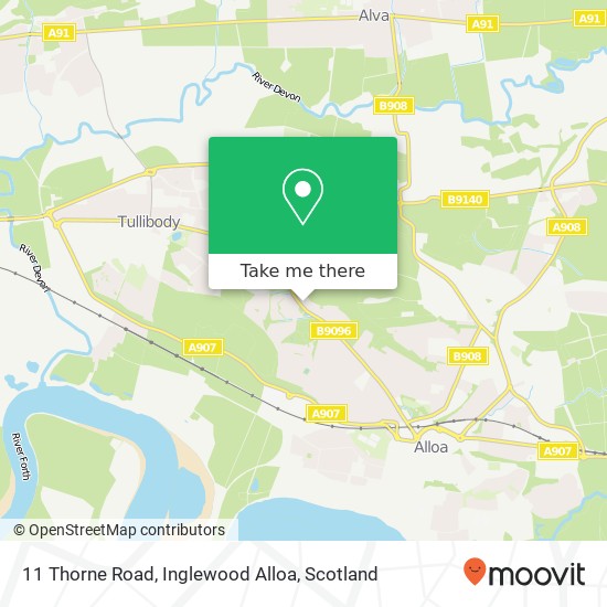 11 Thorne Road, Inglewood Alloa map