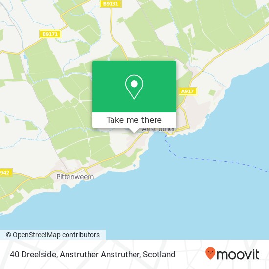 40 Dreelside, Anstruther Anstruther map
