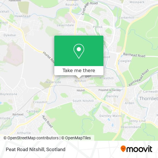 Peat Road Nitshill map