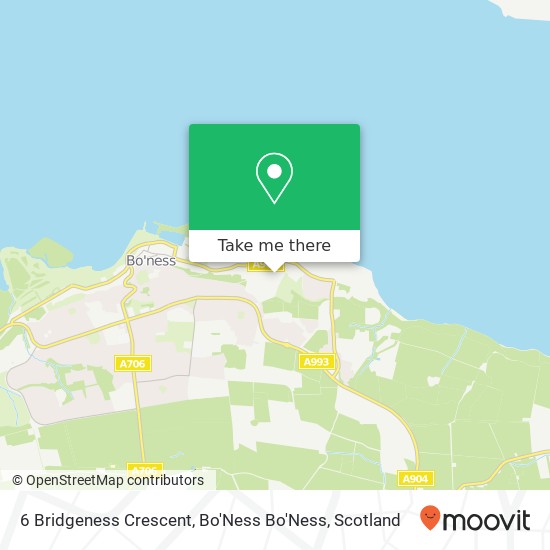 6 Bridgeness Crescent, Bo'Ness Bo'Ness map