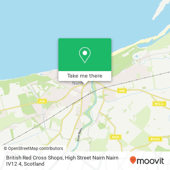 British Red Cross Shops, High Street Nairn Nairn IV12 4 map