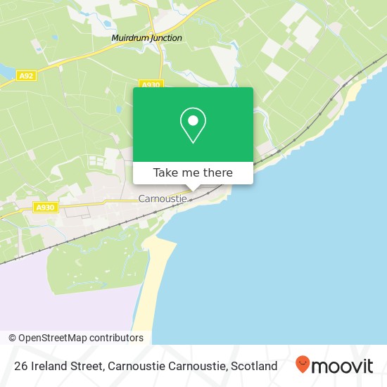 26 Ireland Street, Carnoustie Carnoustie map