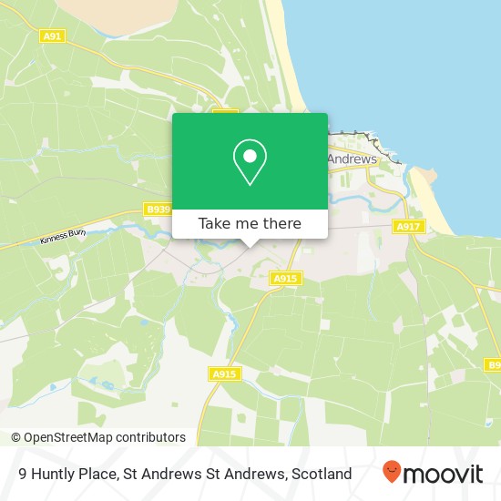 9 Huntly Place, St Andrews St Andrews map
