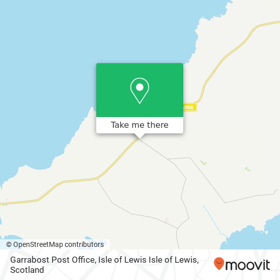 Garrabost Post Office, Isle of Lewis Isle of Lewis map