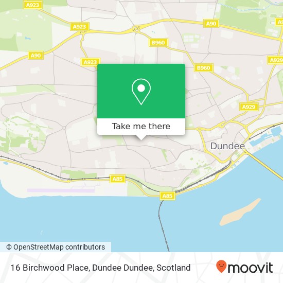 16 Birchwood Place, Dundee Dundee map