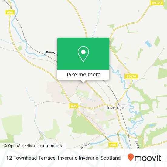 12 Townhead Terrace, Inverurie Inverurie map