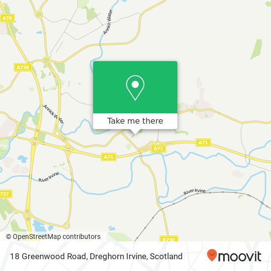 18 Greenwood Road, Dreghorn Irvine map