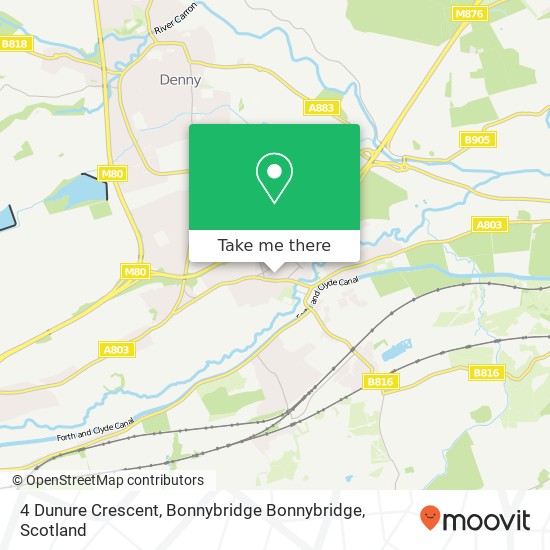 4 Dunure Crescent, Bonnybridge Bonnybridge map
