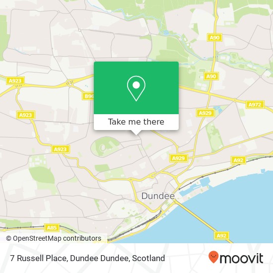 7 Russell Place, Dundee Dundee map