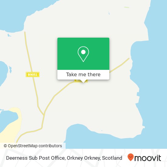 Deerness Sub Post Office, Orkney Orkney map
