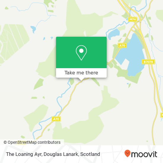 The Loaning Ayr, Douglas Lanark map
