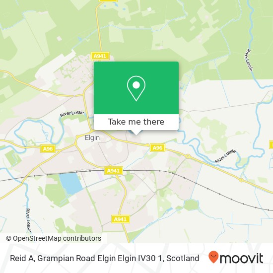 Reid A, Grampian Road Elgin Elgin IV30 1 map