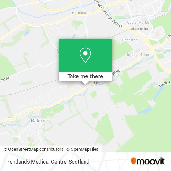 Pentlands Medical Centre map