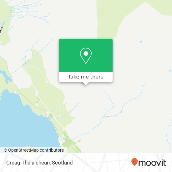 Creag Thulaichean map