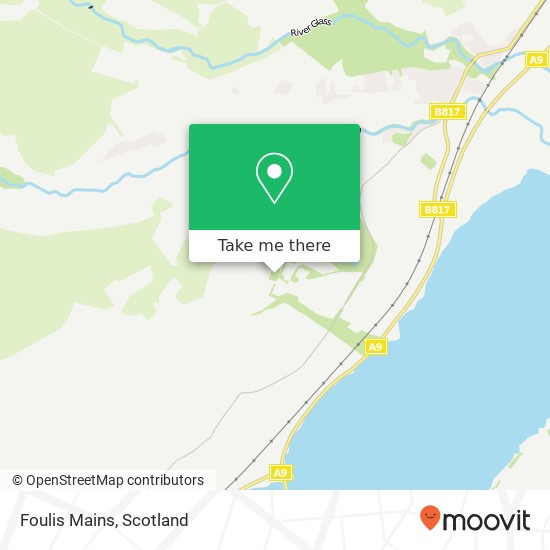 Foulis Mains map