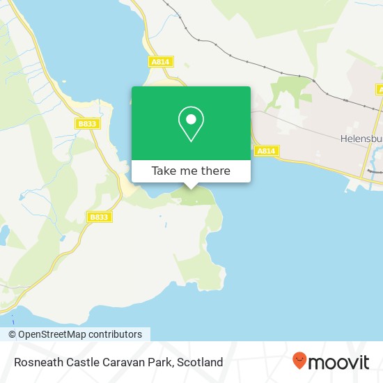 Rosneath Castle Caravan Park map