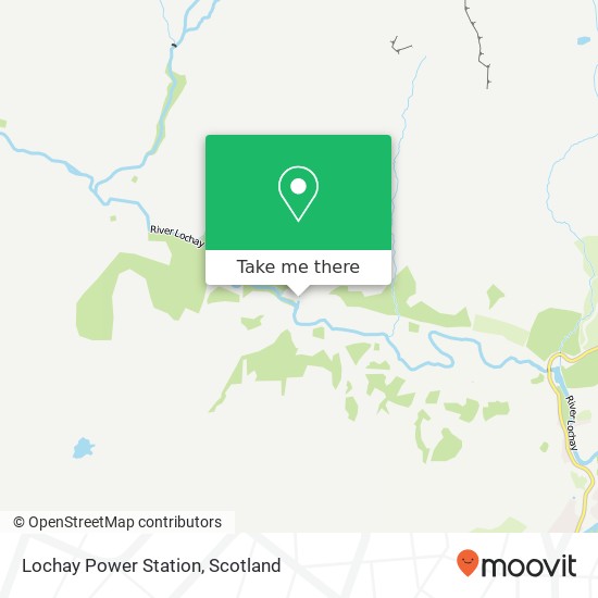 Lochay Power Station map