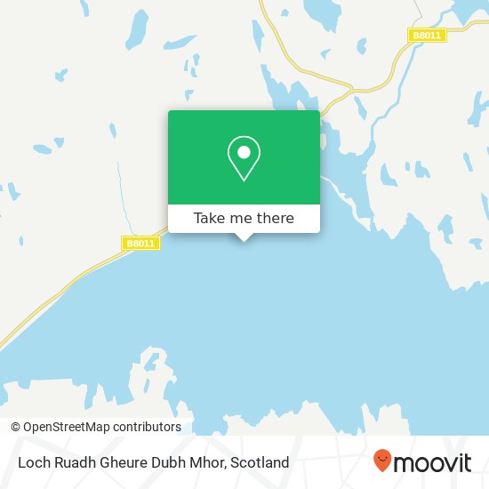 Loch Ruadh Gheure Dubh Mhor map