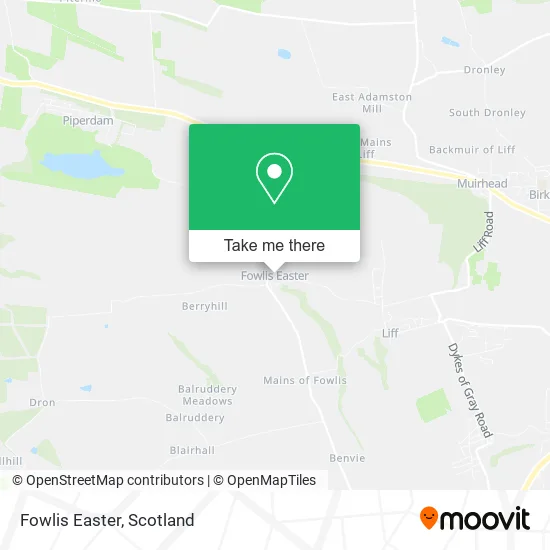 Fowlis Easter map