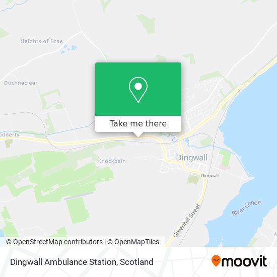 Dingwall Ambulance Station map