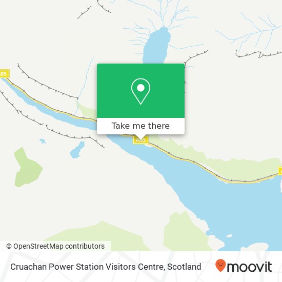Cruachan Power Station Visitors Centre map