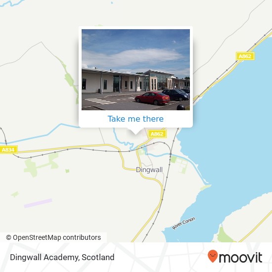 Dingwall Academy map