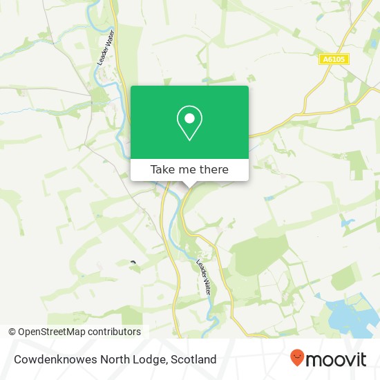 Cowdenknowes North Lodge map