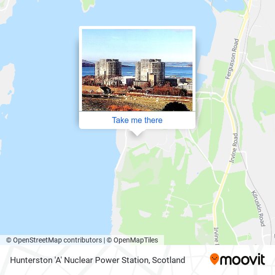 Hunterston 'A' Nuclear Power Station map