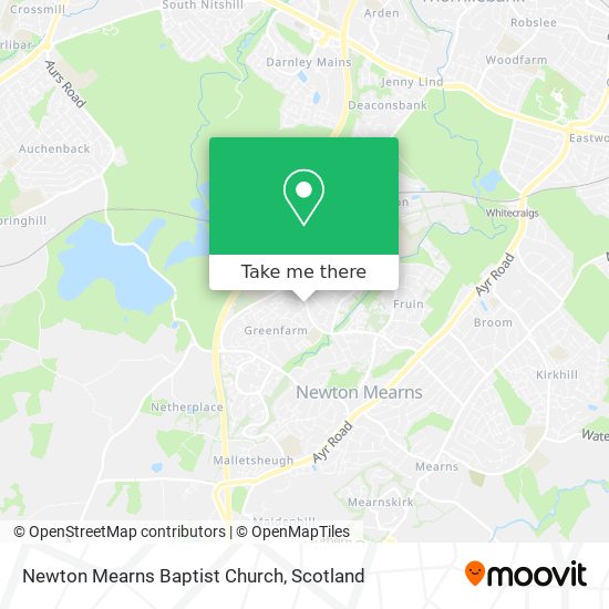 Newton Mearns Baptist Church map