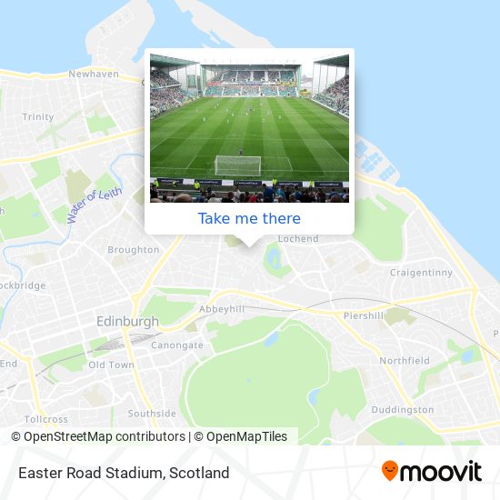 Easter Road Stadium map