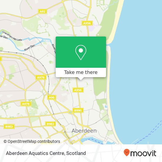 Aberdeen Aquatics Centre map