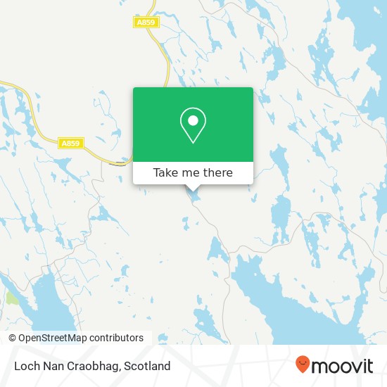 Loch Nan Craobhag map