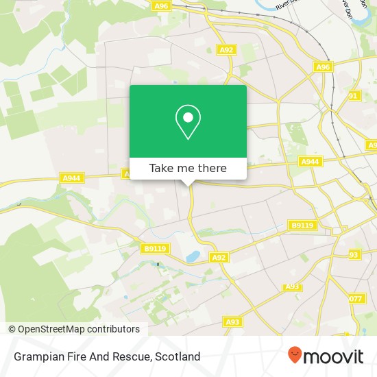 Grampian Fire And Rescue map