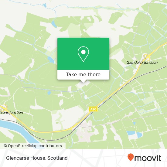 Glencarse House map