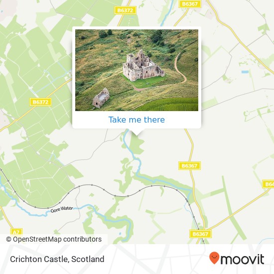 Crichton Castle map