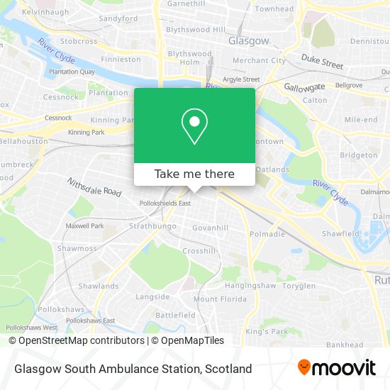 Glasgow South Ambulance Station map